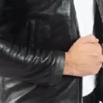 Pedro Men’s Black Leather Biker Jacket Sleevees Rare Jacket