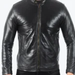 Pedro Men’s Black Leather Biker Jackets Rare Jacket