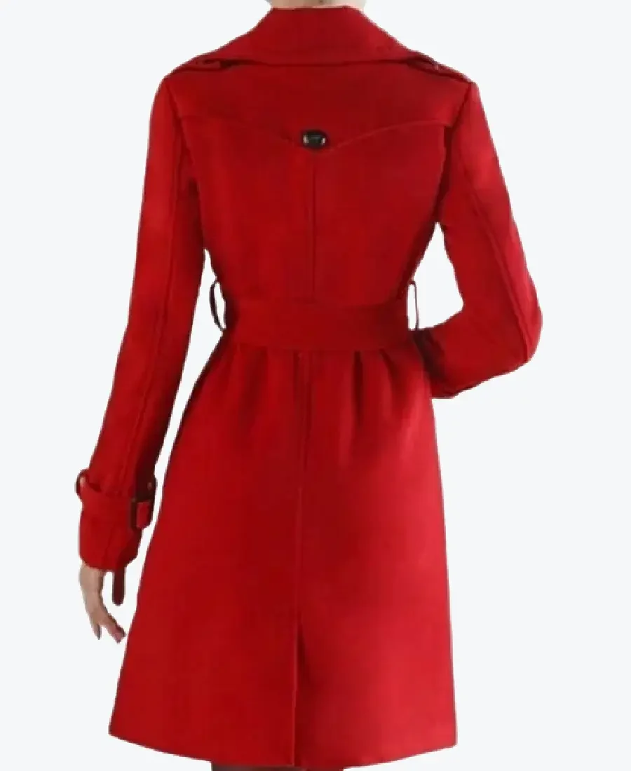 Polar Vivian Red Trench Coat Back - Rare Jackets