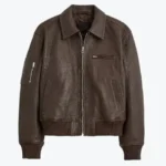 Relaxed Leather Bomber Jackets Rare Jacket
