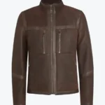 Roughout Shearling Leather Lightweight Jackets Rare Jacket