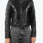 Sharon Women’s Black Leather Jacket