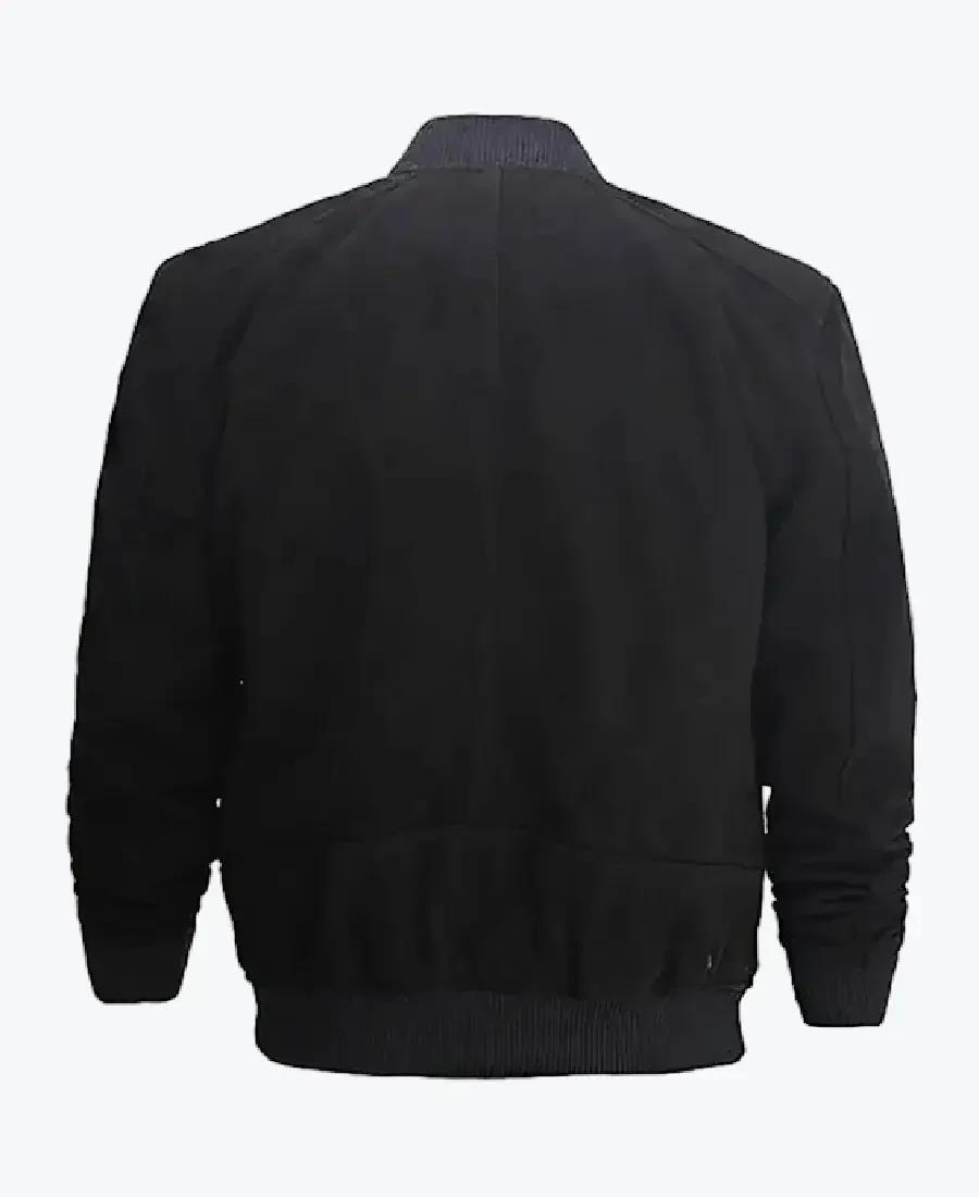 Shop The Adam Men’s Black Bomber Suede Jacket