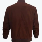 Shop The Adam Men’s Dark Brown Bomber Suede Jacket - Rare Jackets