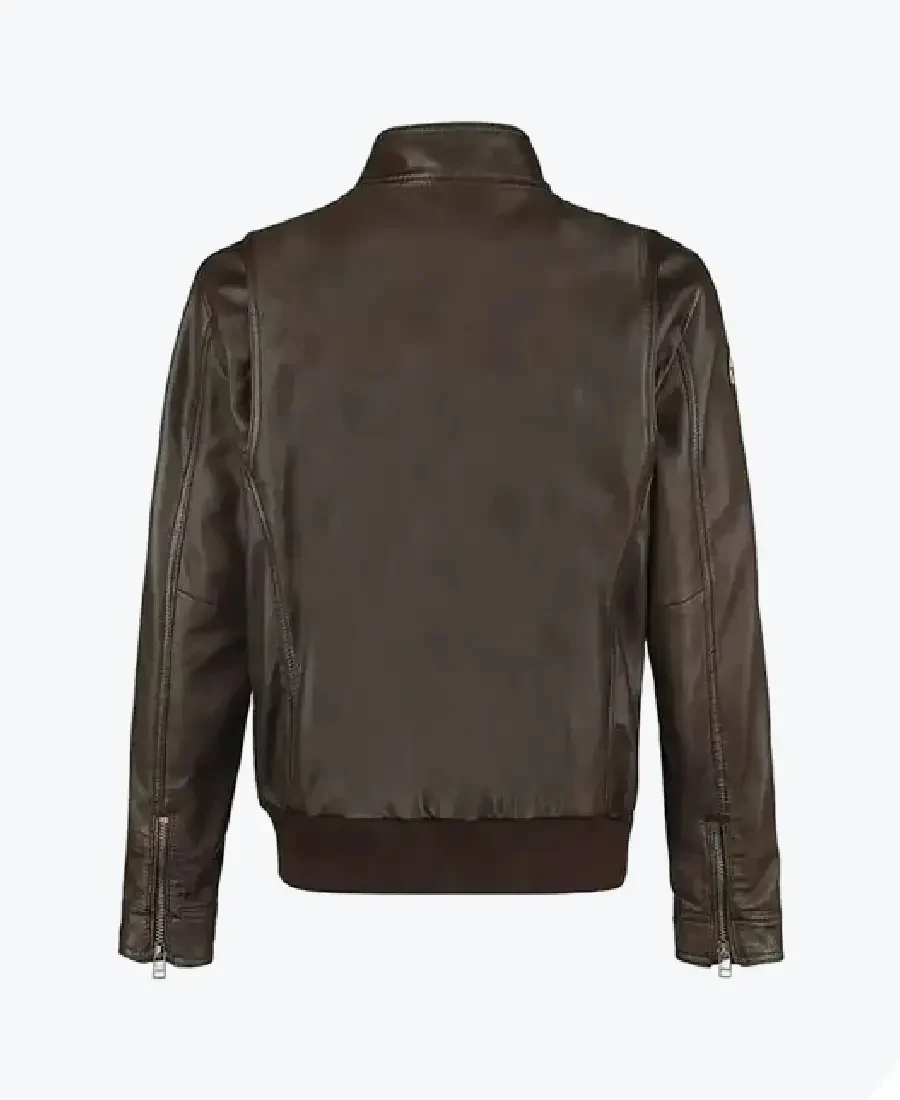 Shop The Airborne Call Of Duty Brown Leather Jackets