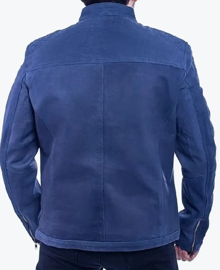 Shop The Andrew Classic Blue Suede Jacket - Rare Jackets