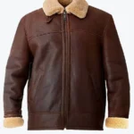 Shop The Andrews Men’s Brown Bomber Leather Jacket - Rare Jackets