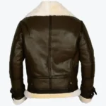 Shop The Army B-3 Shearling Brown Leather Aviator Jacket Rare Jacket