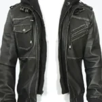 Shop The Banson Men’s Black Hooded Bomber Leather Jacket - Rare Jackets