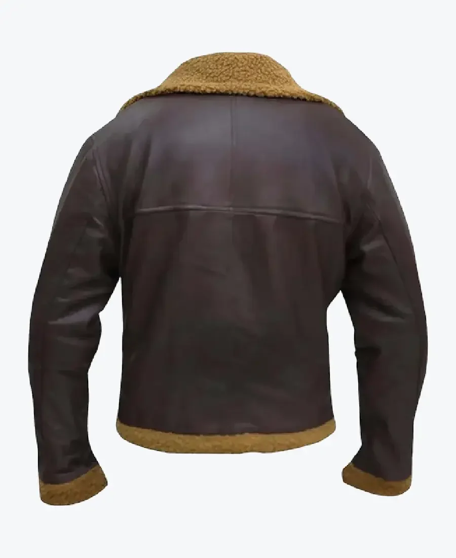 Shop The Bart B-3 Shearling Brown Leather Aviator Jacket Rare Jacket