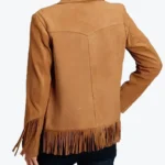 Shop The Birdy Women’s Brown Western Fringe Leather Jacket - Rare Jackets