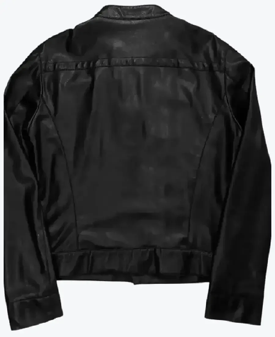 Shop The Black Cropped Cafe Leather Jackets