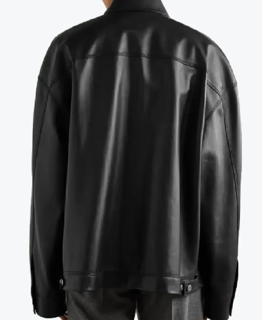 Shop The Men's Panelled Black Leather Jacket - Rare Jackets