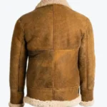 Shop The Brad Men’s Brown B-3 Aviator Bomber Leather Jacket Rare Jacket