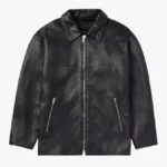 Men's PLain Black Leather Jacket - Rare Jackets