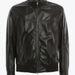Shop The Charles Mens Black Bomber Leather Jacket - Rare Jackets