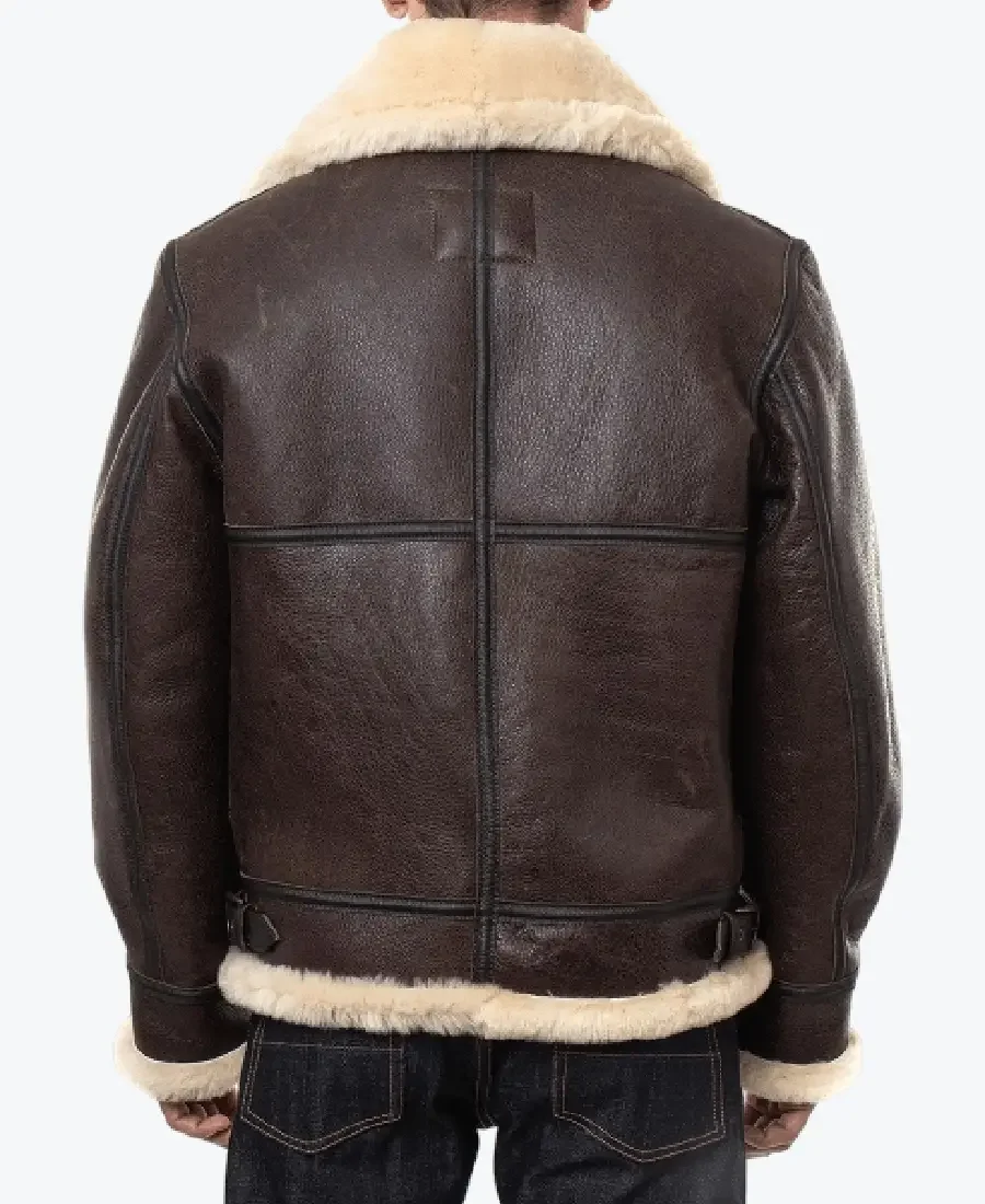 Shop The Classic Brown Sheepskin B3 Bomber Shearling Jacket