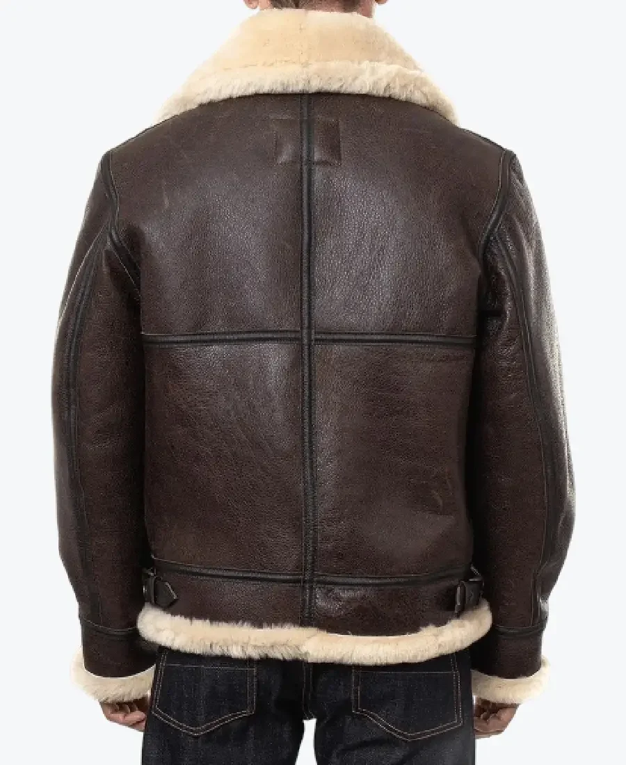 Shop The Classic Brown Sheepskin B3 Bomber Shearling Jacket