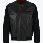 Shop The Cooper Mens Black Bomber Leather Jacket - Rare Jackets
