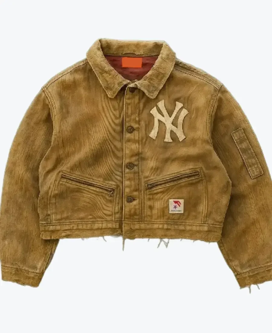 Shop The DDF Distressed Wooden Cotton Jacket - Rare Jackets