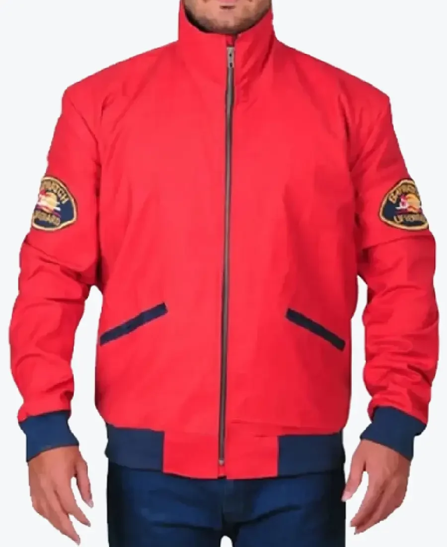 Shop The David Hasselhoff Baywatch Bomber Cotton Jacket - Rare Jackets