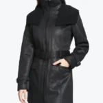 Shop The Duster Shearling Mid-Length Trench Coat - Rare Jackets