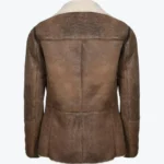 Shop The Faith Men’s Brown Distressed Aviator Leather Jacket Rare Jacket