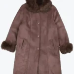 Shop The Faux Fur Brown Afghan Long Coat - Rare Jackets