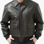 Shop The Flight Brown A-2 Bomber Aviator Leather Jacket - Rare Jackets