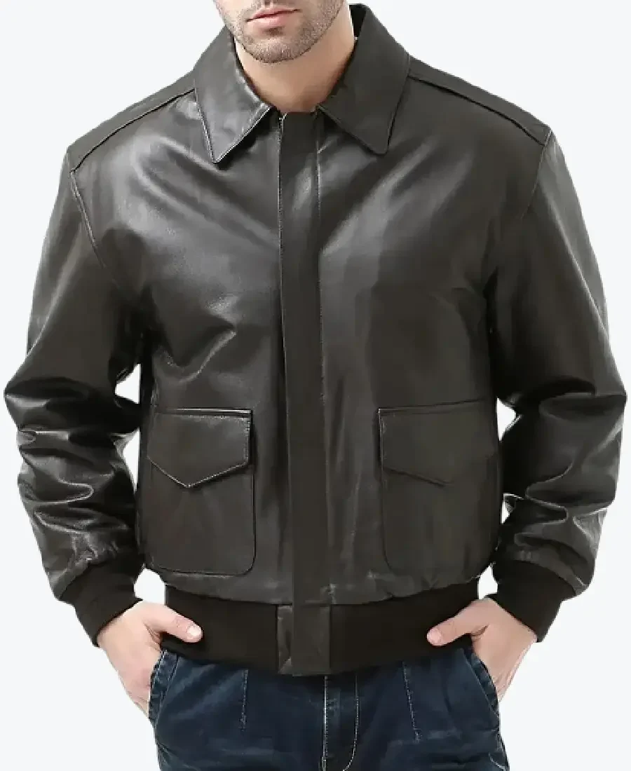 Shop The Flight Brown A-2 Bomber Aviator Leather Jacket - Rare Jackets