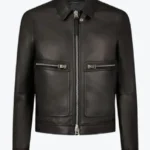 Shop The Grain Blouson Contrast Leather Jacket - Rare Jackets