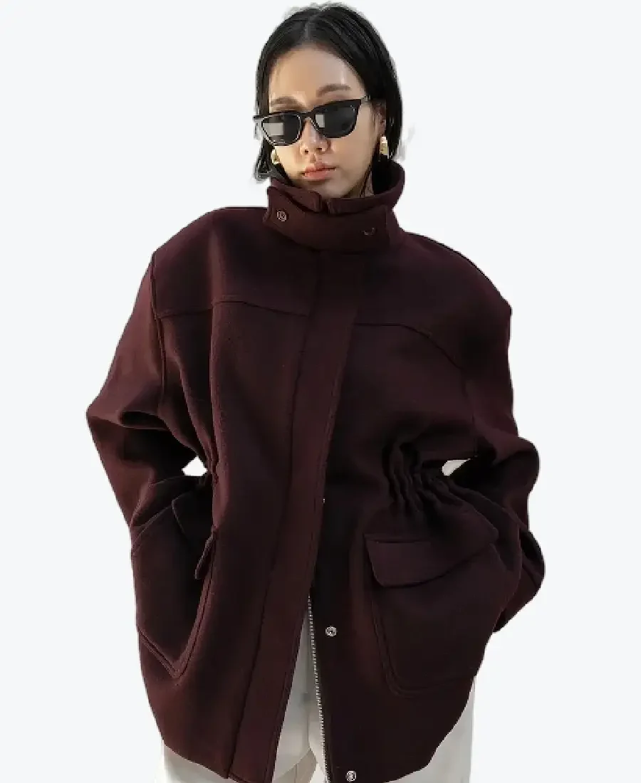 Shop The Holbeck Field Burgundy Wool Jacket - Rare Jackets