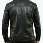 Shop The Holland Black Trucker Leather Jacket