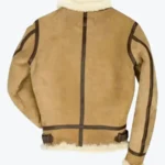 Shop The Jake B-3 Shearling Brown Leather Aviator Jacket Rare Jacket