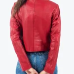 Shop The Kristin Women’s Red Leather Jacket