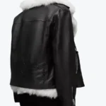 Landry Women’s Black Bomber Leather Jacket - Image 2