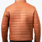 Shop The Men’s Brown Puffer Leather Jacket - Rare Jackets