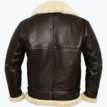 Shop The Luz B-3 Shearling Brown Leather Aviator Jacket Back