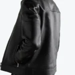 Shop The MR P Full Grain Black Leather Coach Jackets Rare Jacket