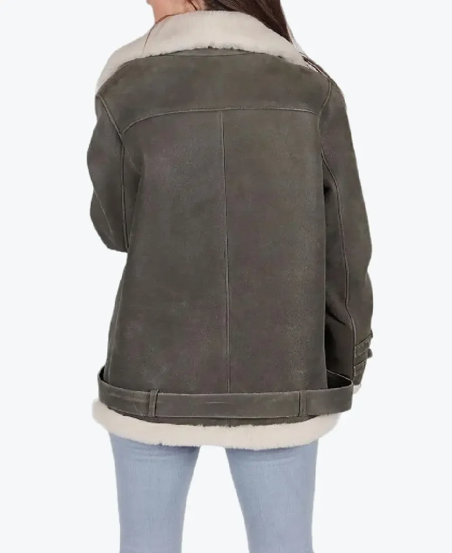 Shop The Maxim Grey Aviator Jacket