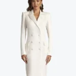 Shop The McKay Double-Breasted White Coat - Rare Jackets