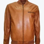 Shop The Men Casual Tan Brown Bomber Jacket - Rare Jackets