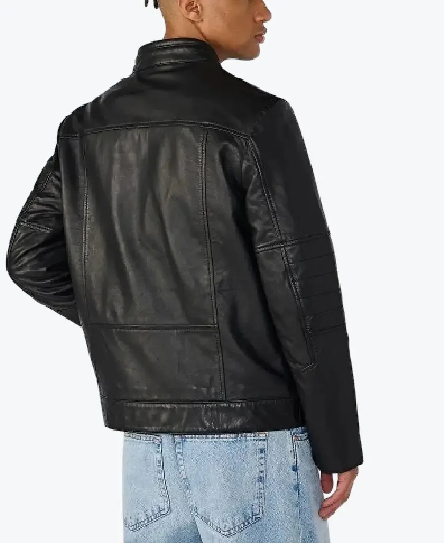 Shop The Men’s Black Classic Leather Jacket Back Rare Jacket