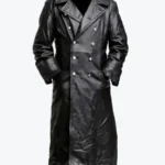 Shop The Men’s Black Leather Trench Long Coat - Rare Jackets