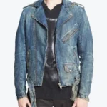 Shop The Men’s Blue Jean Biker Jacket - Rare Jackets