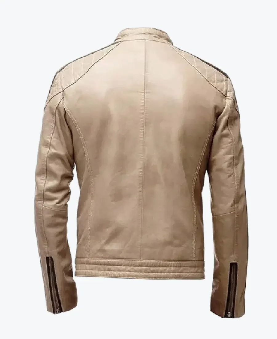 Shop The Mens Brown Stripped Beige Jackets Rare Jacket