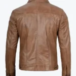 Shop The Mens Camel Brown Trucker Leather Jackets Rare Jacket