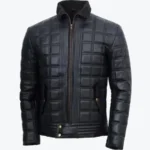 Shop The Men’s Classic Black Quilted Leather Bomber Jacket - Rare Jackets