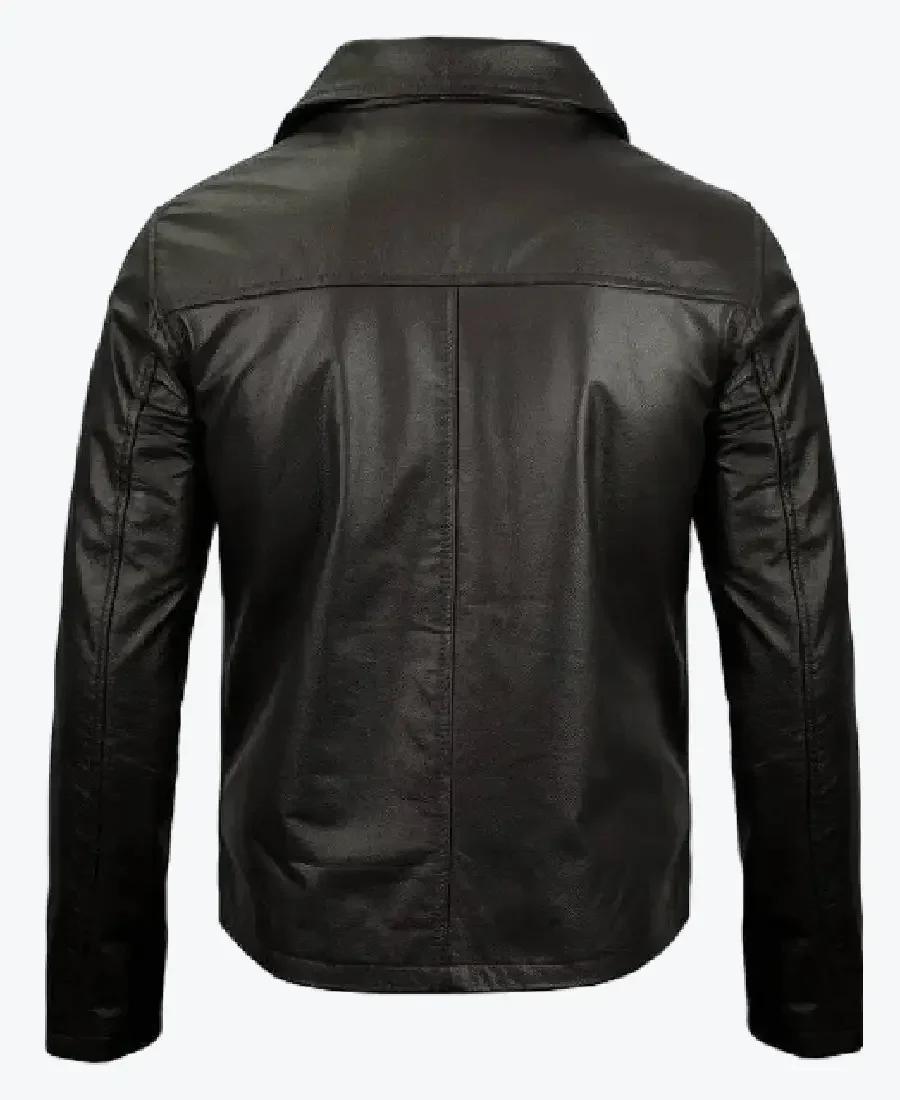 Shop The Mens Dark Brown Cowhide Leather Jackets Rare Jacket