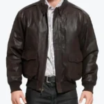 Shop The Men’s Distressed Dark Brown A2 Bomber Jacket - Rare Jackets